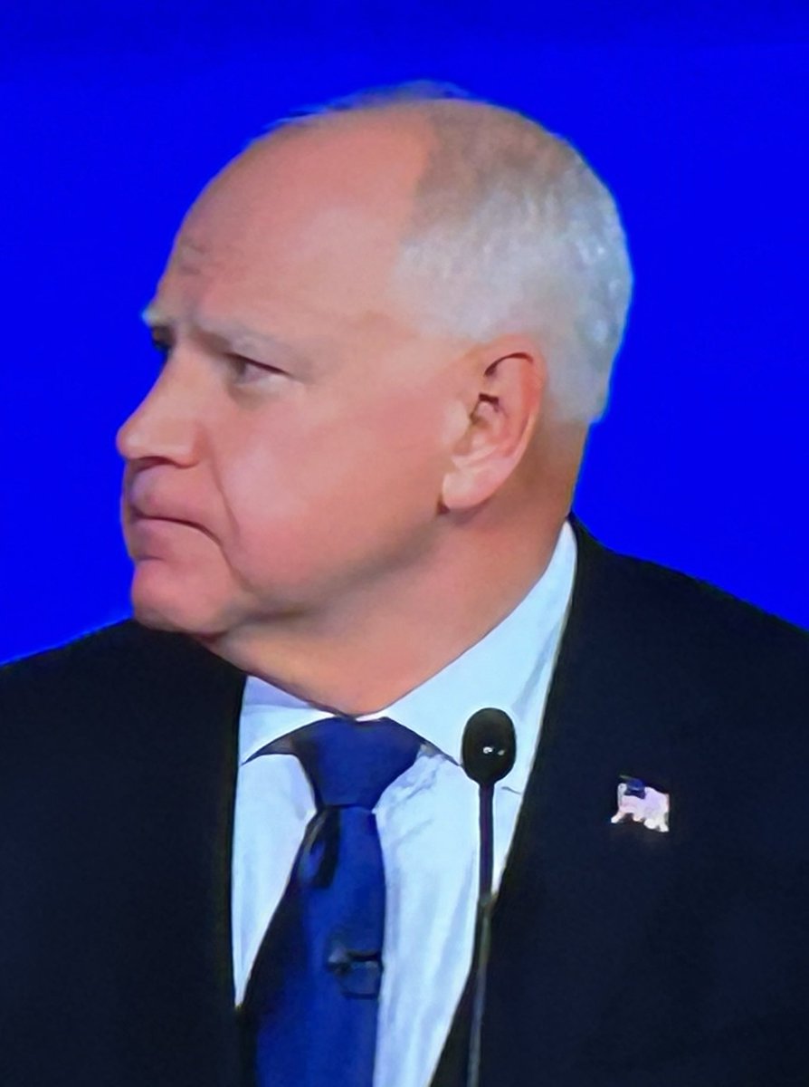 Tim Walz looks terrified at the #VPDebate, how will he look in front of #Iran?!

#VPDebate2024 #TimWalz #JDVance 
#MAGA