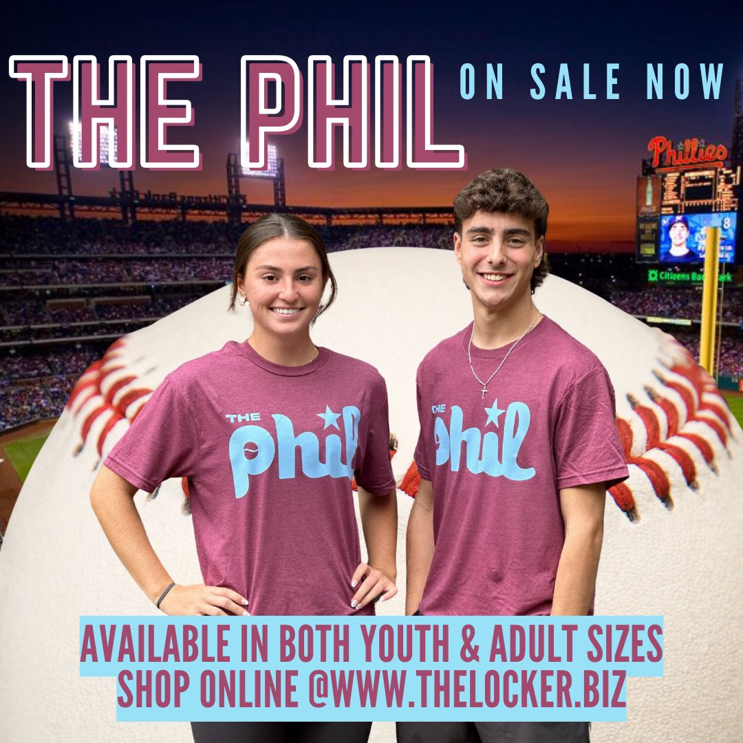 TheLocker_RHS's tweet image. ⚾️ 🏈 Score your 'The Phil' t-shirt online now at thelocker.biz and show your Ridley pride while celebrating The Phil(lies) chase for October glory! 💚

#ChasingOctober #ThePhil #StudentRunCommunityDriven