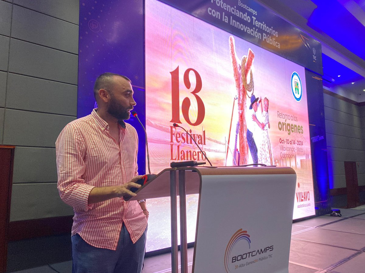 villavoturismo's tweet image. #TalentoTECH
#Villavicencio || En el lanzamiento del programa Alta Gerencia Pública de TIC, que impulsará la transformación digital en Villavicencio y Colombia entera, promocionamos ante gobernadores, alcaldes, líderes TIC y público en general, nuestro 13° Festival Llanero. 🤠