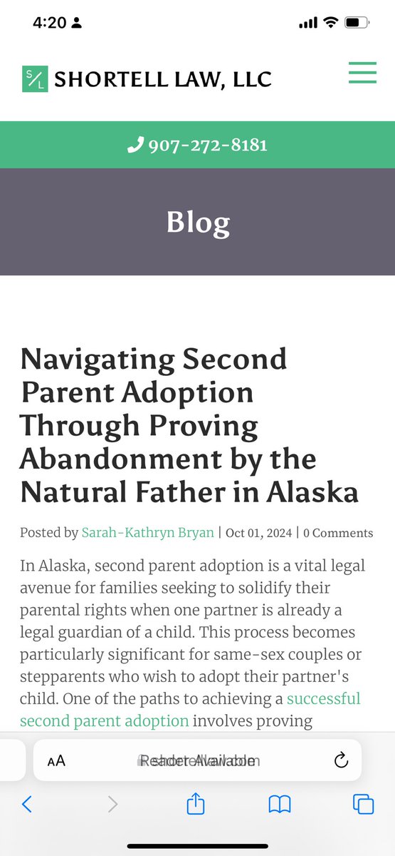 Call Shortell Law LLC today if you have questions about abandonment and wish to hire an attorney to protect your rights. 907-272-8181.
