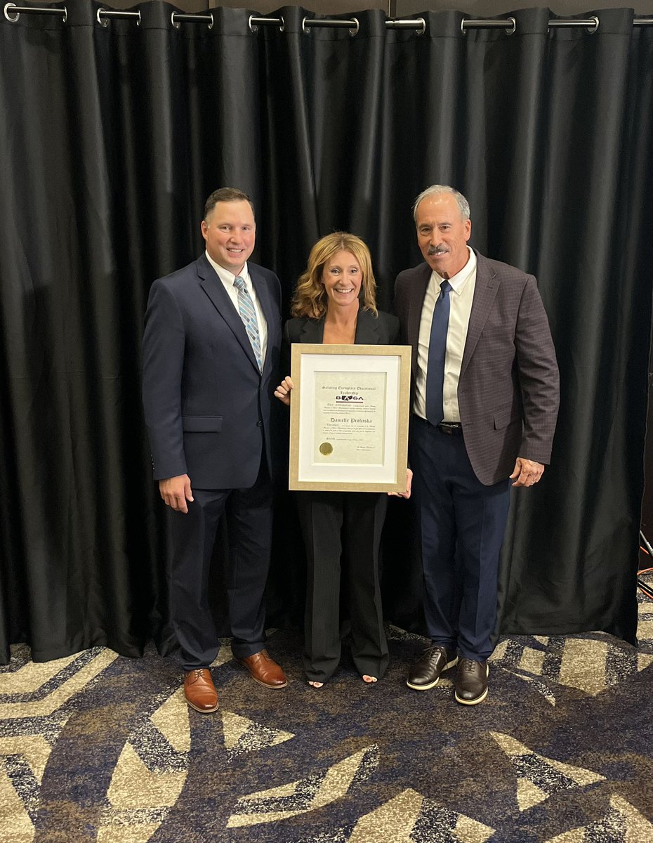 Honored to receive the Region 9 Exemplary Leadership Award from <a href="/BASA_Supt/">BASA</a> Thank you Dave Axner and Tom Perkins for this recognition. Proud to lead and serve in Mechanicsburg💜