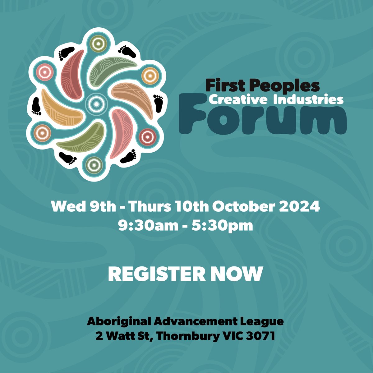 TypecastEnt's tweet image. Calling #Indigenous #Creatives based in Vic! Register for the First Peoples Creative Industries Forum. Connect, share challenges, and develop ideas with other creatives!

Reg's close @ 5pm Fri: bit.ly/FPCIForum

#Art #Theatre #Screen #Gaming #Music #Literature #Fashion