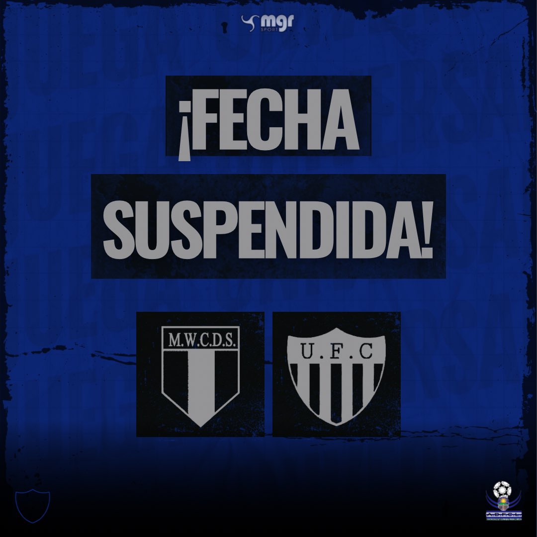 FutbolClu's tweet photo. 🚫 Fecha suspendida

Debido a las lluvias de estos últimos días y el mal estado del campo de juego del Salesiano, se posterga la 5ª fecha del apertura Ciudad de Melo.

El partido pasa para el próximo martes 8/10 en mismo horario y escenario.

#ArribaLaU https://t.co/BIUL4EVJYy