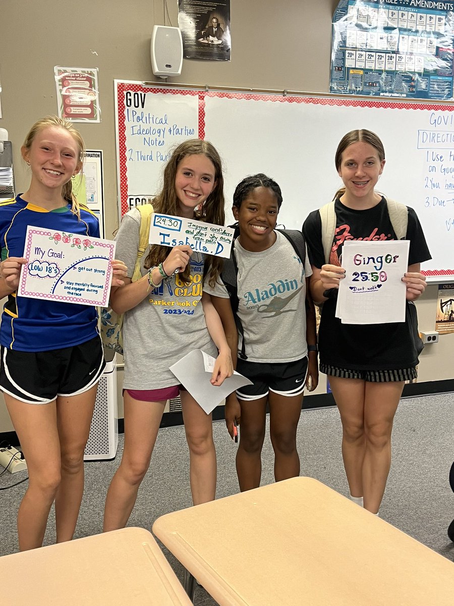 We love a goal-setting session! Our girls have big plans for themselves.