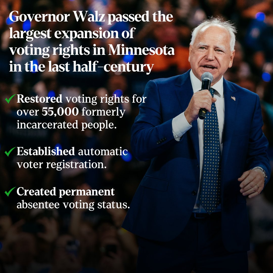 EthanNichols02's tweet photo. Our freedom to vote is at stake this November. We cannot and will not go back.
Coach Tim Walz is determined to fight and protect all our freedoms – that is why I am excited to say #LetsGoCoach https://t.co/NnZiS1Ncnx