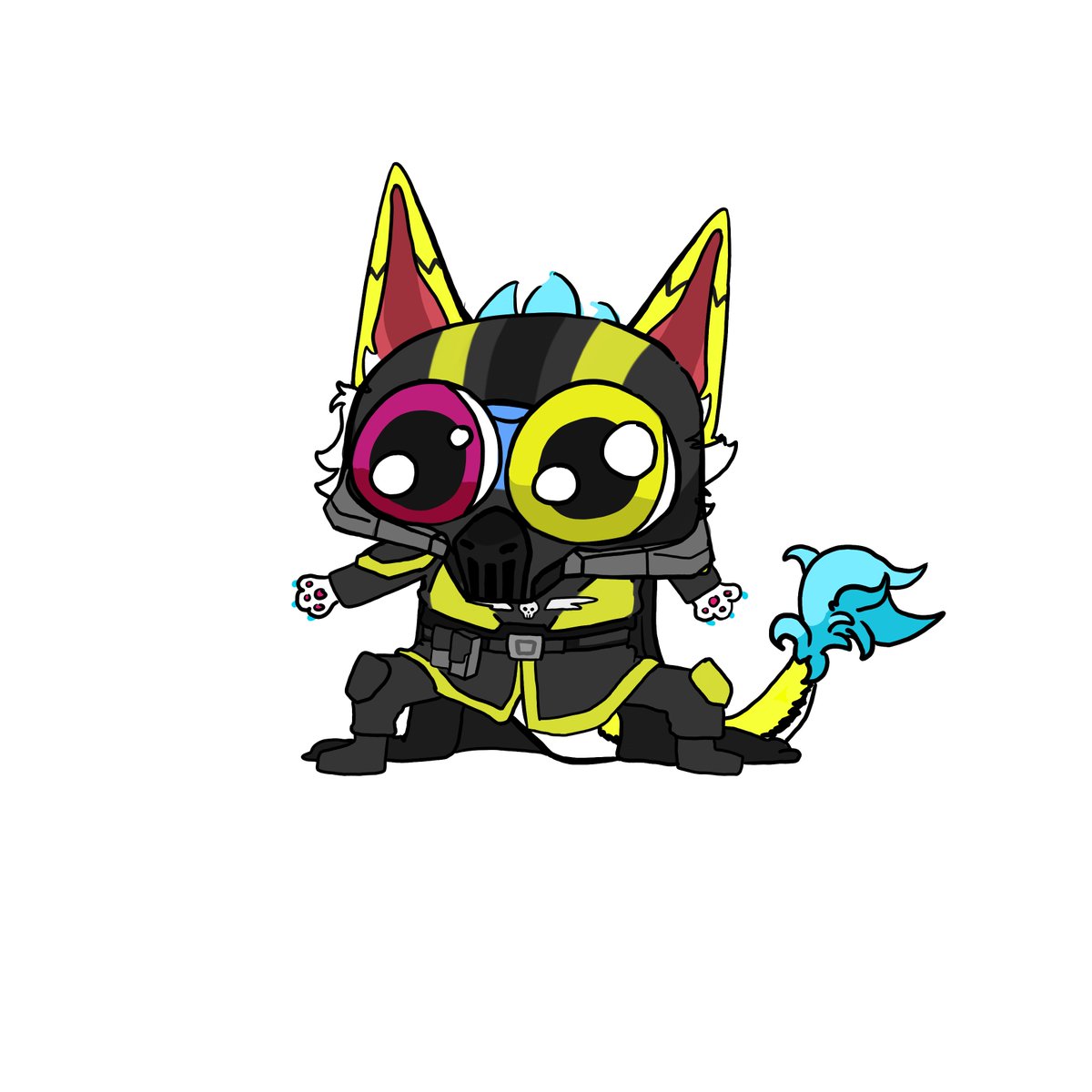 ¡Alerta, recluta Saijo lista para el servicio! ¿Listos para caer en acción?
#Helldivers2 #helldivers #art #fanart  #furry #novabeast #Vtuber