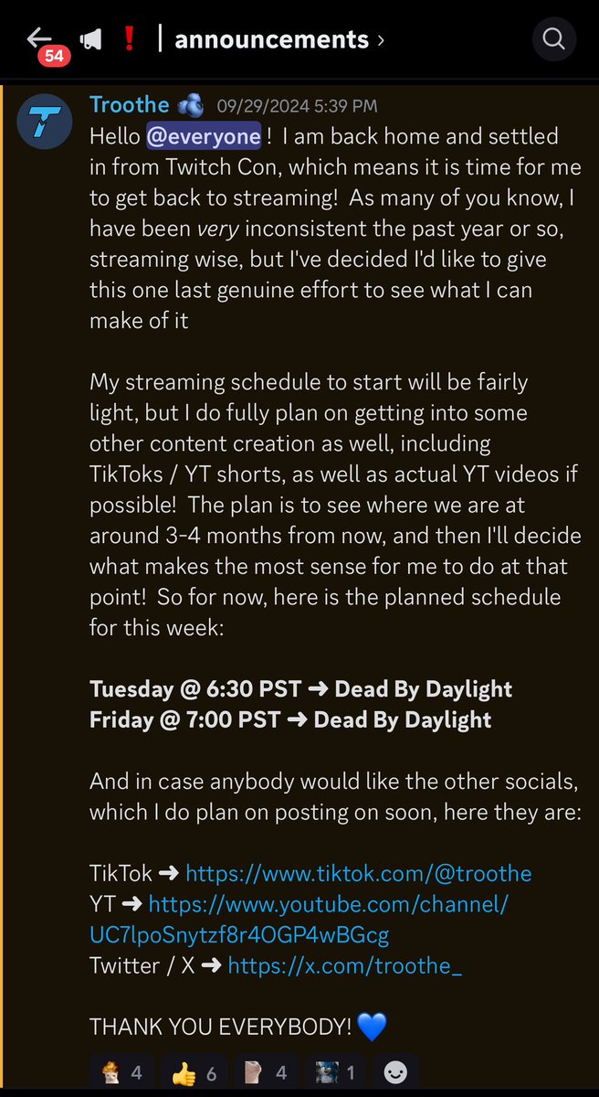 troothe_'s tweet photo. Back to streaming!  Here’s the quick rundown in case anybody missed it!  See you all in about 5 mins 💙 https://t.co/vIDBP86Q6x