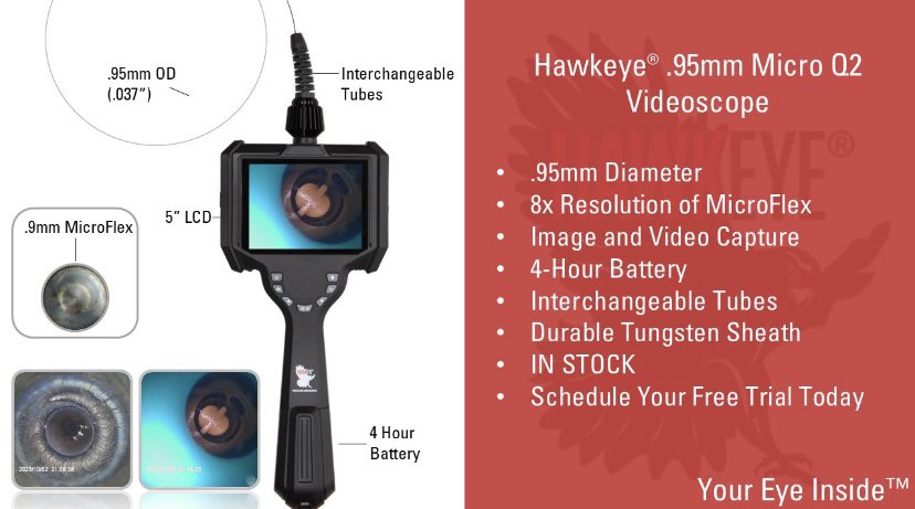 hawkeyescopes's tweet photo. Micro Video Borescopes are changing the medical device industry! https://t.co/k9BxM73kWc