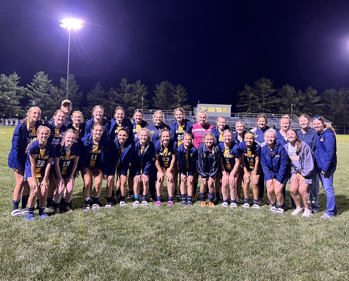 OGLadyTitanSoc's tweet photo. WBL champs! ⚽️🏆 With tonight’s 2-0 victory over a really good Shawnee squad, the Lady Titans are your outright WBL champs! Jobs not done though.. this team has more in it! #GoTitans ⚽️ https://t.co/tdmSFx7cDW