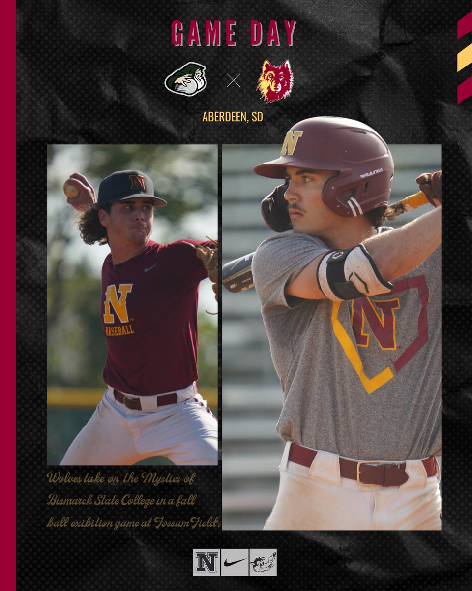 𝐆𝐀𝐌𝐄𝐃𝐀𝐘 🤘

Come down to Fossum Field this afternoon for a fall ball exhibition game against the Mystics!

📍 Aberdeen, South Dakota
🆚 Bismarck State College
🕑 2:00 PM

#GoWolves