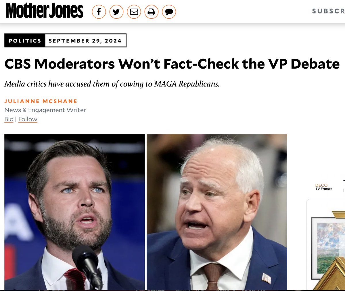 So this was a despicable lie 

CBS just effing lied 

They have "fact checked" JD Vance 3 times