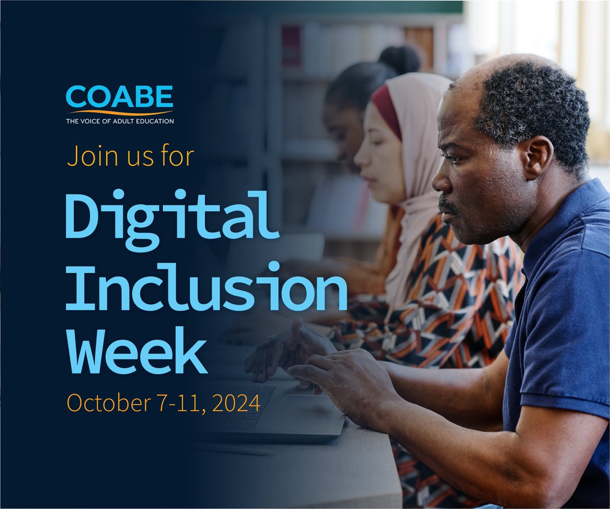 Do you believe in #DigitalEquity? Register now for our free Digital Inclusion Week virtual events! From our #DIW Grand Opening event, to protecting seniors from online scams, to bringing #DigitalLiteracy skills into your program, we have it all! Come join us, and
