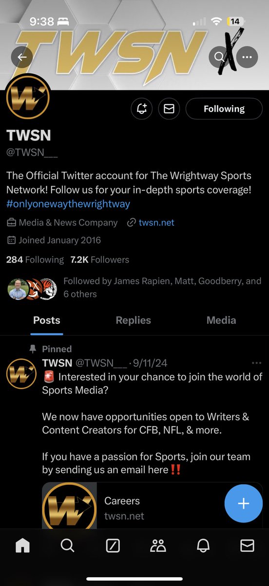 SneakyAssSnakes's tweet photo. @TWSN___ @Wrightreportt How could you not follow? https://t.co/rDmLtUs0XH