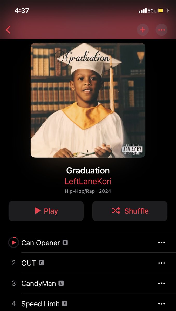 tweetsbysplash's tweet photo. Go Stream this on Apple Music and Spotify !! Leftlanekori “Graduation” 🖤 https://t.co/Oz0mEkKmKu