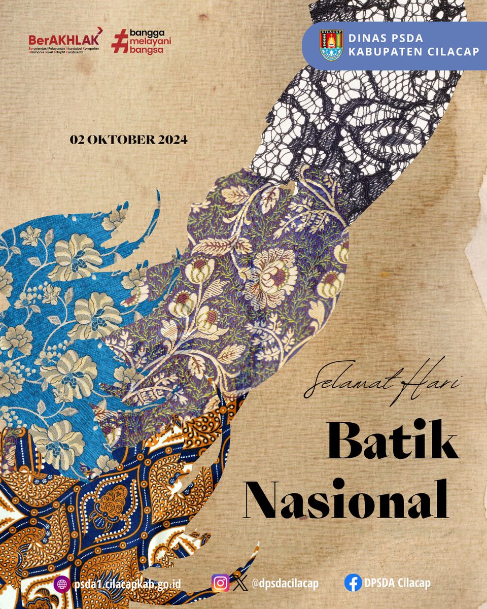Selamat Hari Batik Nasional 2024. Mari terus lestarikan batik sebagai warisan budaya dunia.