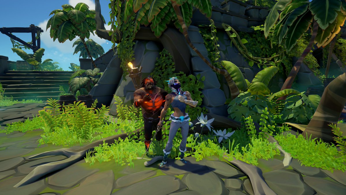 apogood's tweet photo. Theme: Couples Costumes 
Fire &amp; Ice
@SeaOfThieves
#StyleOfThieves https://t.co/rKG9V1wNCB