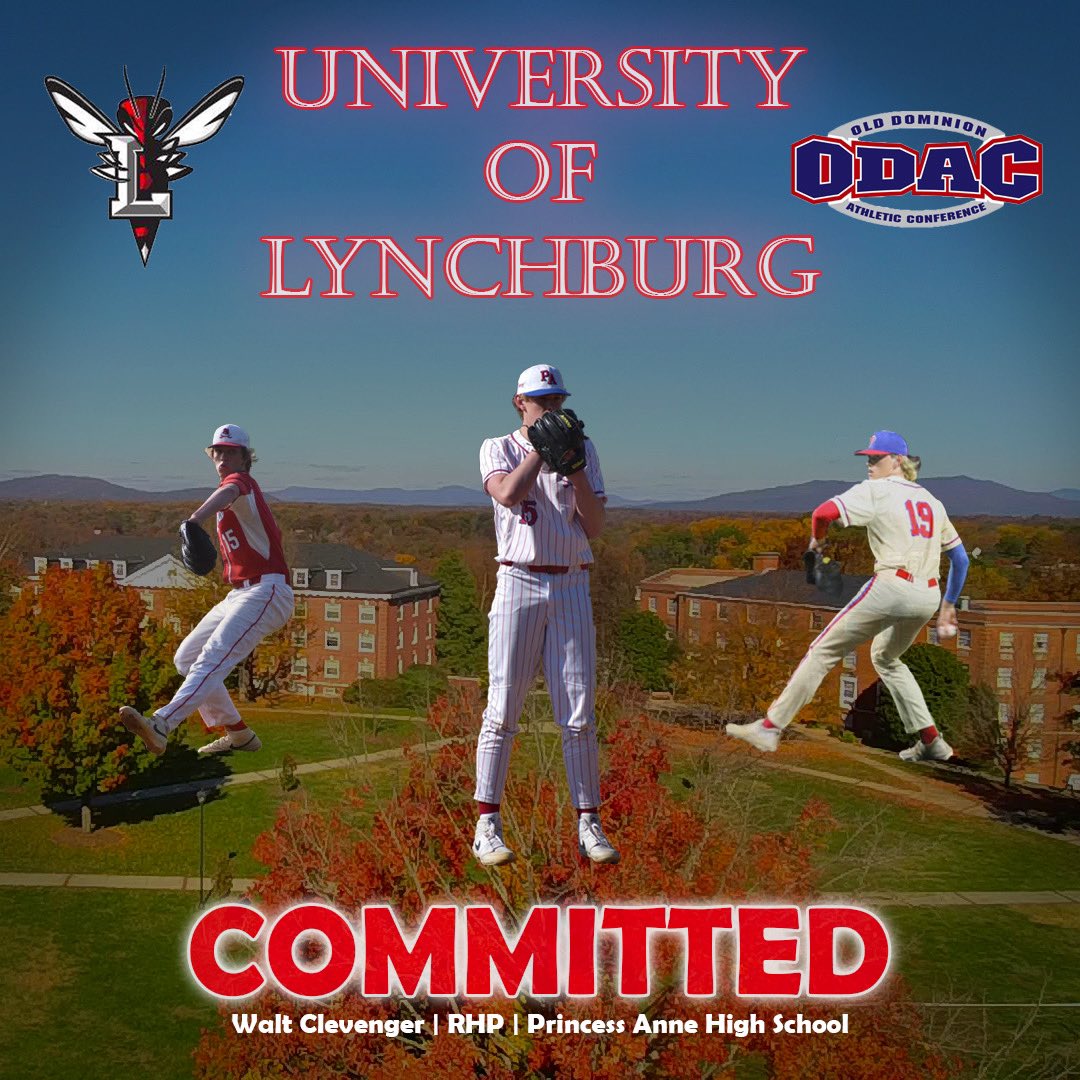WaltC2025's tweet photo. I am very excited to announce my commitment to play baseball at the University of Lynchburg. A huge thanks to all of my coaches, teammates, and family for helping to make this possible. Go Hornets! https://t.co/2HGzUHGARQ