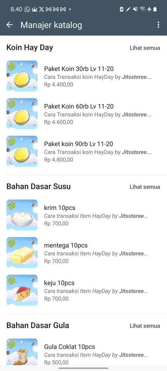 jitsstoree's tweet photo. YUK!! GUYSS🔥🔥 EVENT XP🔥🔥, barang kali ada yg mencari kebutuhan hayday kalian langsung saja disinii. harganya bersahabat yah. tanpa minimum pembelian. langsung saja order bisa dm or wa 0856 9327 0388 . atau bisa join group klik link group dibawah ini yah.

#seller
#hayday https://t.co/5qkCupuNJ7