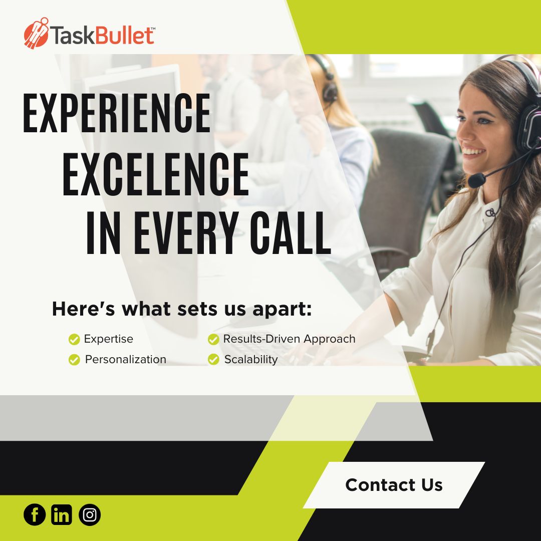 TaskBullet's tweet image. From customer inquiries to technical support, TaskBullet has got you covered. Experience excellence in every call. 📲💬
#TaskBullet #TechnicalSupport #CustomerInquiries #CallCenterExcellence #BusinessSolutions