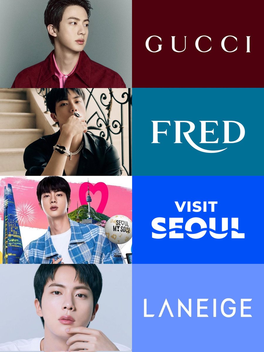 —#JIN desde que salió se puso a trabajar para darnos contenido y de forma de agradecimiento hagamos tendencia así que da RT y comenta🐹‼️

+ THANK YOU JIN
WE LOVE YOU JIN 
#RunJin 
#JinxGucci
#JinxFredJewelry 
#JinxLaneige 
#JinxVisitSeoul
