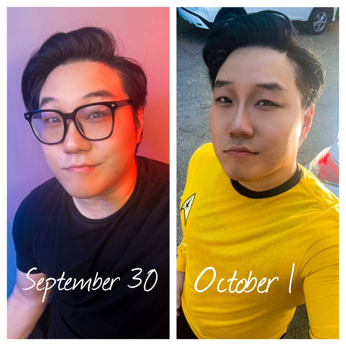 Kicking off October with a promo shoot for KHAN The Musical! Honored to play HIKARU SULU in the regional premiere! Hilarious script, incredible score, INSANE cast, produced and directed by the extraordinary Rebecca Lowrey! Get your tickets now at musicalwriters.com/khan/