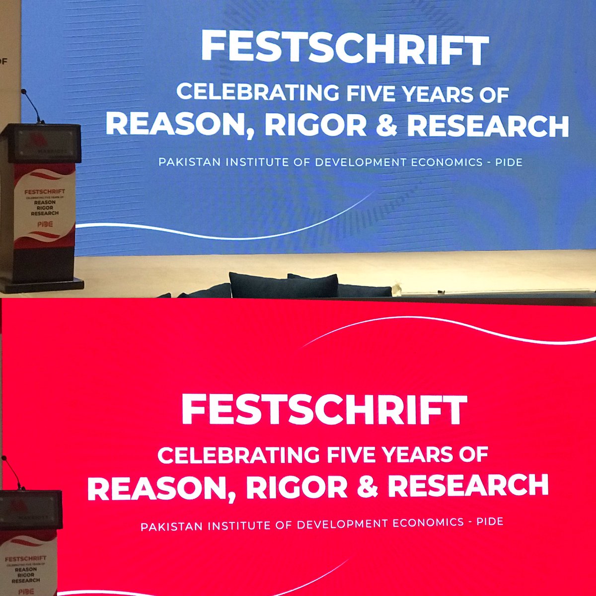 Counting down the minutes until we start!  FESTSCHRIFT Celebrating 5Years of Reason, Rigor &amp; Research. 
#5YearsOfPIDE 
#PIDE <a href="/PIDEpk/">Pakistan Institute of Development Economics (PIDE)</a> <a href="/RASTA_PIDE/">RASTA PIDE</a> 
<a href="/Wajhullahfahim/">Wajju_Fahim</a> <a href="/Muhamma64144514/">Muhammad Junaid</a> <a href="/ZulfiqarFahd/">FZ</a>