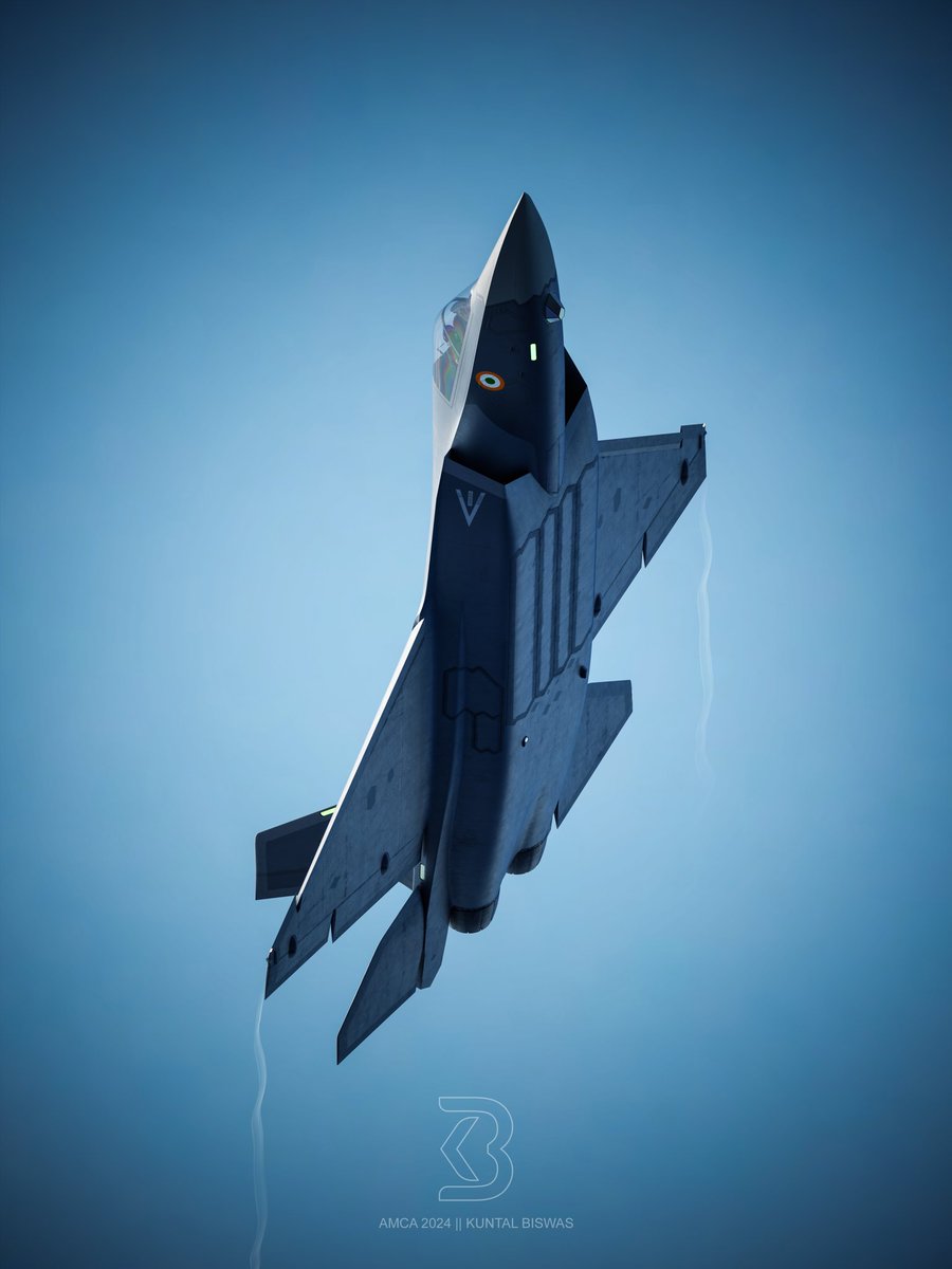 Kuntal__biswas's tweet image. AMCA 🇮🇳

Artistic depiction of Indian Air force AMCA with advanced electro optical targeting system. The EOTS will empower AMCA to detect target at a very long range without having to use it&apos;s Radar.