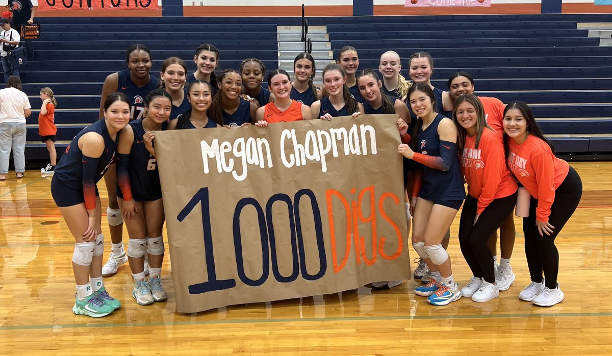 SevenLakesVolleyball (@7lakesvbnews) on Twitter photo BIG congrats to junior libero <a href="/megs_chapman/">megan chapman</a> on earning her 1000th Career Dig tonight!! ๐คฉ
Letโs keep adding to em, Meg! ๐๐งก BIG congrats to junior libero <a href="/megs_chapman/">megan chapman</a> on earning her 1000th Career Dig tonight!! ๐คฉ
Letโs keep adding to em, Meg! ๐๐งก