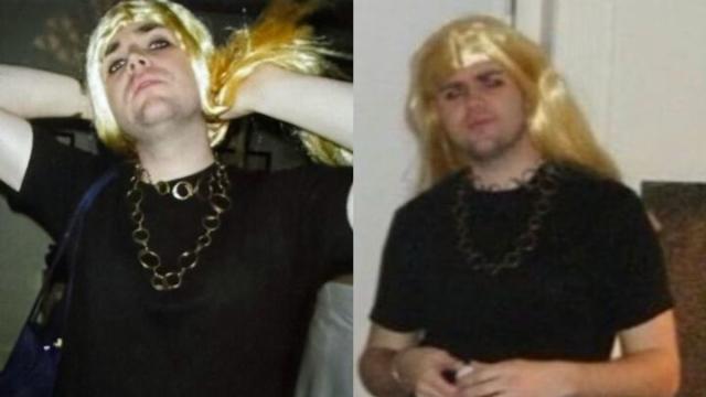 BlackKnight10k's tweet photo. I hope the CBS moderators ask JD Vance if he supports the trans and drag community considering he used to dress up as a blond https://t.co/GwlxORHtjC