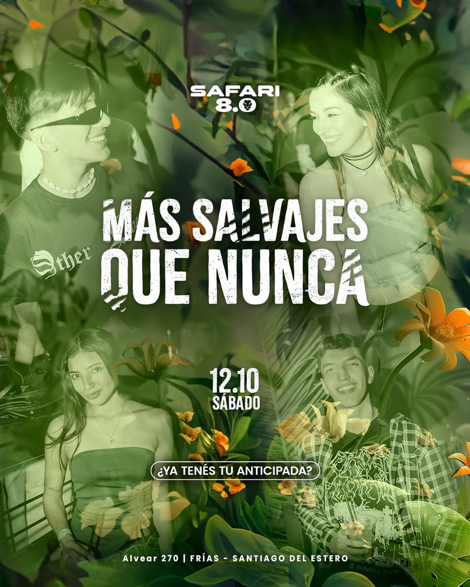SafariFrias's tweet photo. Ya estamos en OCTUBRE Safibabys🐯❤️‍🔥 eso significa que falta poco para volvernos a ver en una edición que te va a volar la cabeza 🤯 

¿ Ya tenes tu look y tú anticipada ? 🚀🎟️ https://t.co/LVVOJeTpy0