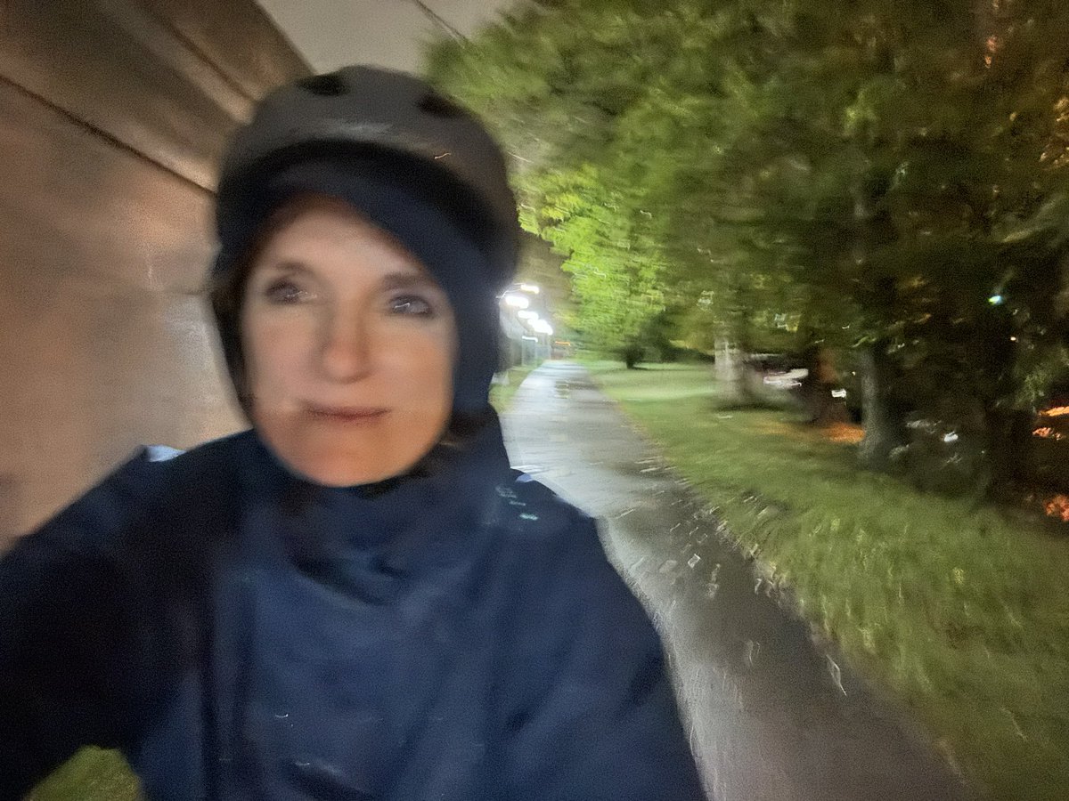 Day 2 of the #WeekwithoutDriving challenge. I biked today and used mostly trails to get from downtown Cleveland to an after work event. Just a little damp going home.