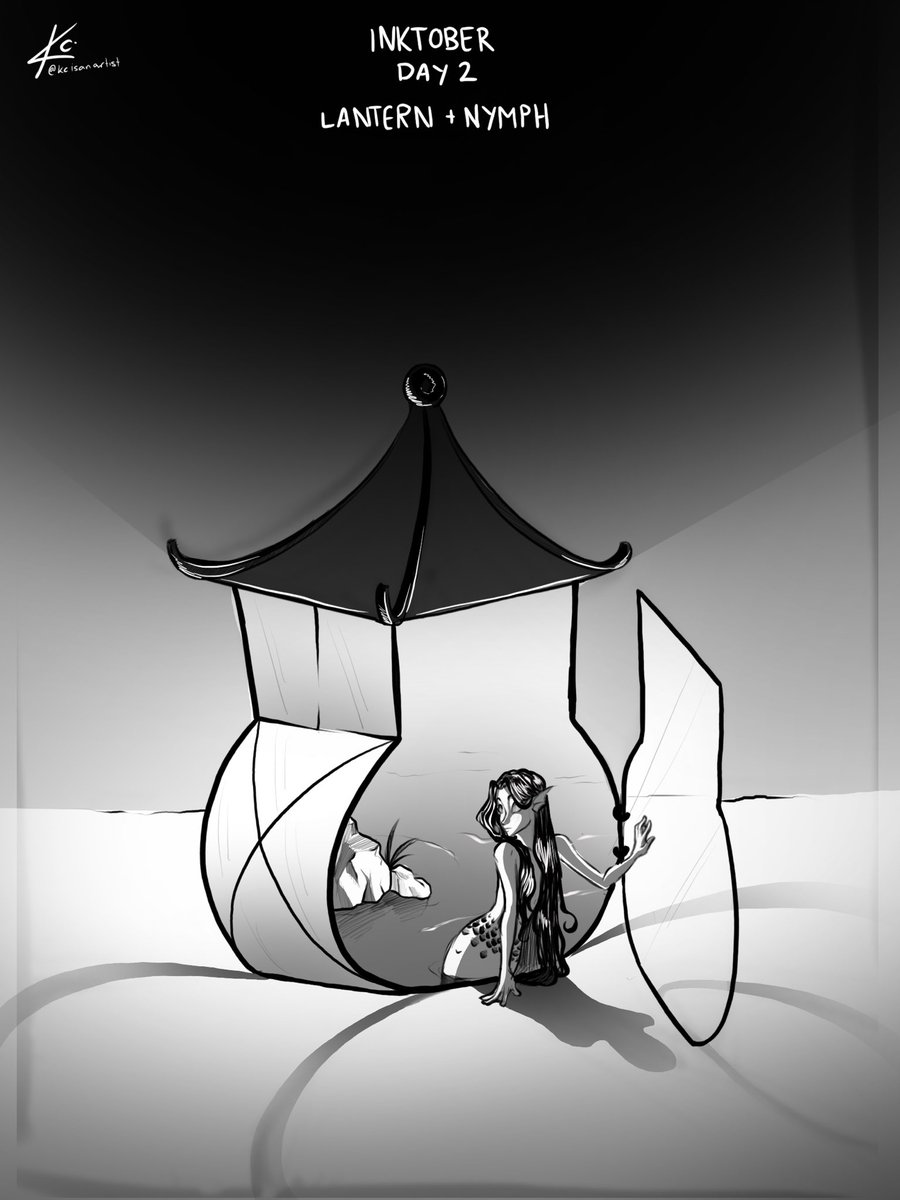 KCisanARTIST's tweet photo. #inktober day 2
Lantern + nymph

#drawtober #fantasy #artist https://t.co/gqZWVq5USn