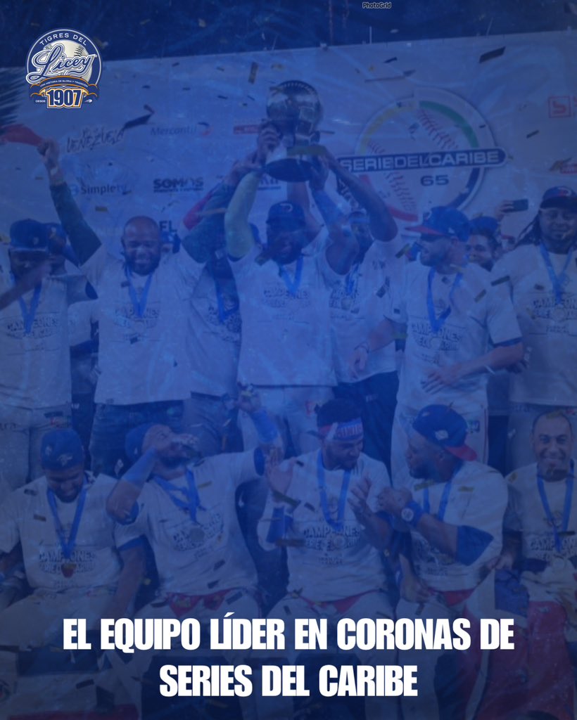 TigresdelLicey's tweet photo. Nosotros: 117 años AFERRADOS al ÉXITO y a la SUPREMACIA. 🎖️💙

Ustedes: TODA su historia AFERRADOS a ser “el resto”. 🥈

Reúnanse y debatan sus posiciones en la lista…. 
EL NÚMERO UNO ustedes lo conocen. 😉

#LosBicampeones 👑 #ElGlorioso https://t.co/InqIIuqZjY