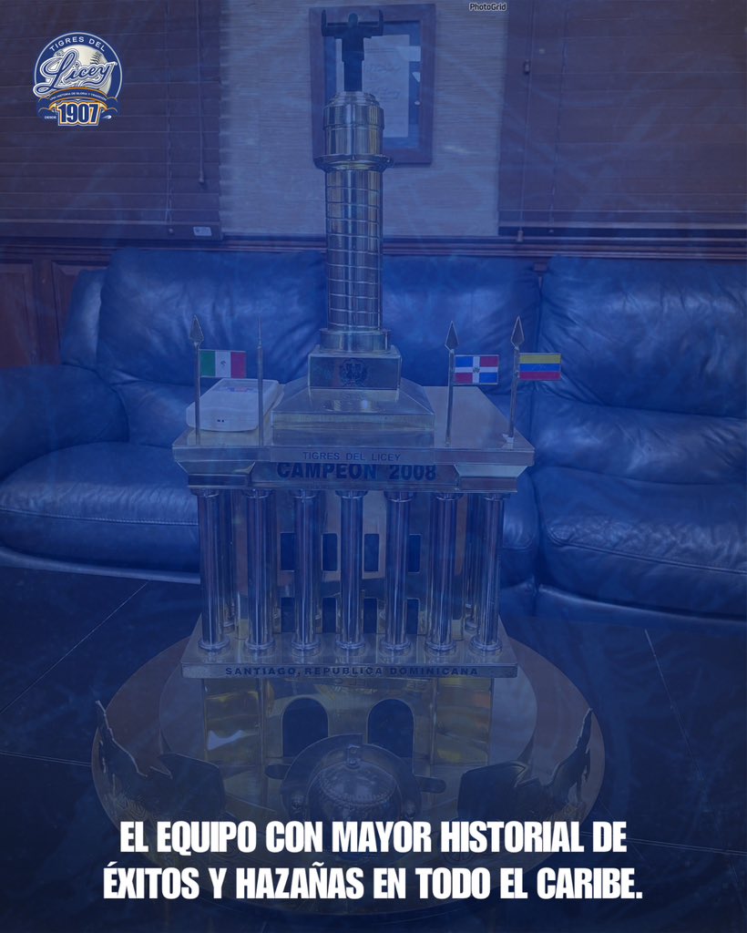 TigresdelLicey's tweet photo. Nosotros: 117 años AFERRADOS al ÉXITO y a la SUPREMACIA. 🎖️💙

Ustedes: TODA su historia AFERRADOS a ser “el resto”. 🥈

Reúnanse y debatan sus posiciones en la lista…. 
EL NÚMERO UNO ustedes lo conocen. 😉

#LosBicampeones 👑 #ElGlorioso https://t.co/InqIIuqZjY