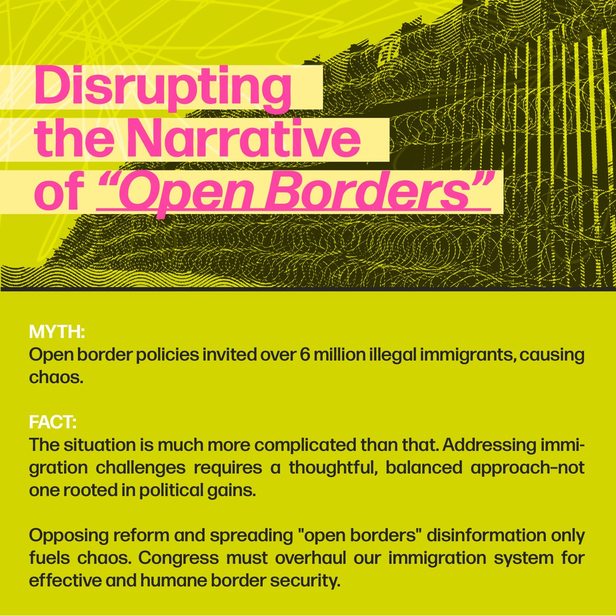 PoderLatinx's tweet photo. The “open borders” myth is a widespread political attack. Don’t be misinformed, don’t get left behind, and don’t let someone else VOTE for you!
Register to vote ahead of the elections 🔗 https://t.co/oBo87Ien2t
#Debate2024 #PoderLatinx #ViceDebate
4o mini https://t.co/47feF6ZvMb