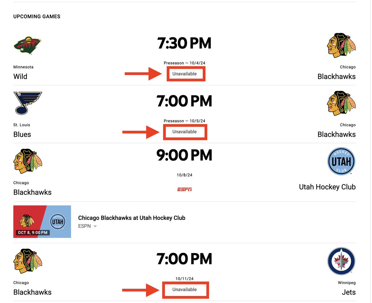 PuckinHostile's tweet photo. Hey, let's get this shit together @YouTubeTV and @NHLBlackhawks 

It's 2024 not 1986. https://t.co/8jB5jGKxuy