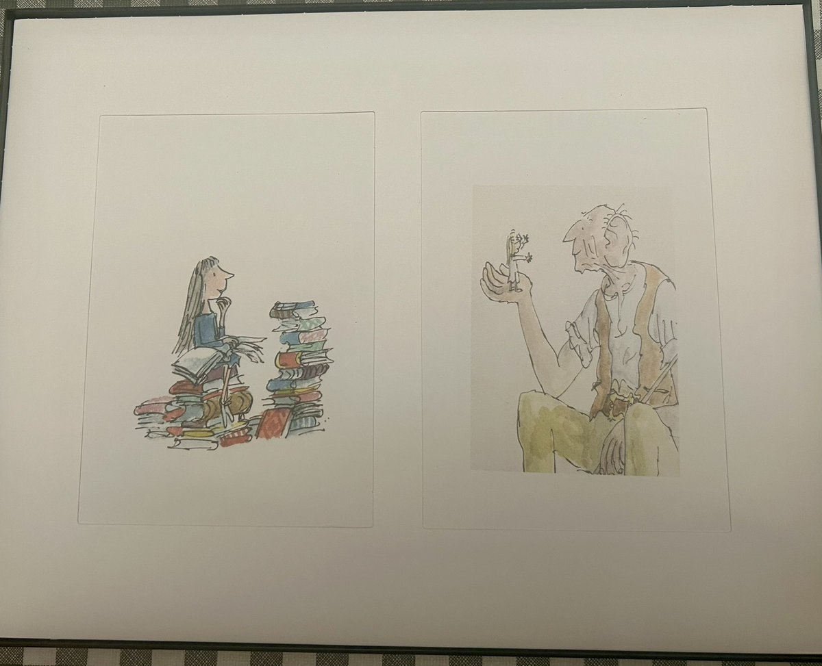 New #roalddahl inspired pictures for my son’s nursery! #matilda #thebfg 📚📖✨