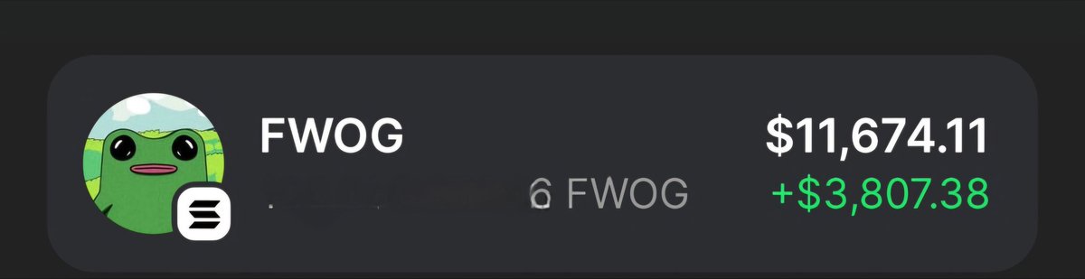 $FWOG is really gonna get me out of the basement. fwew