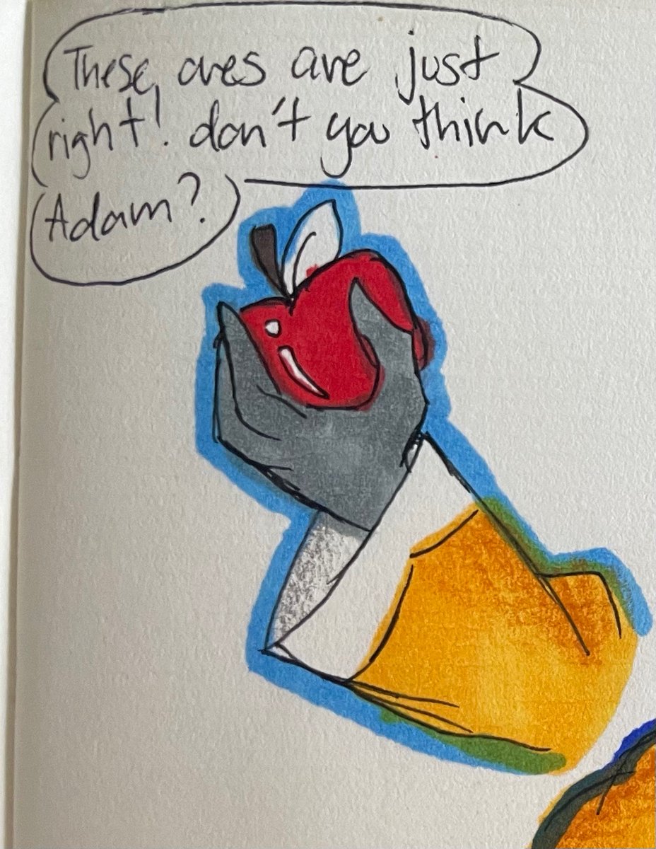 SugarSoleil22's tweet photo. a lil meanie comic to start off #Adamsappleweek and #adamsappleharvest 😖😚 (1/2)
Day 1: Apple picking
#hazbinhotel
#hazbinhotellucifer
#hazbingoteladam https://t.co/iq5giQnYtC
