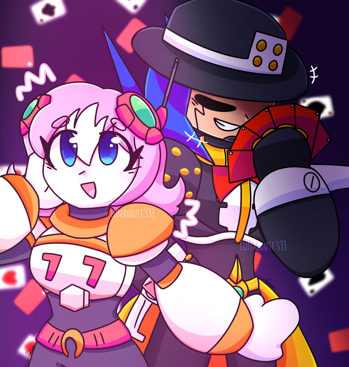 Lunaxdusts33's tweet image. Nana and Spider! ♥️♠️
----
#Megaman #MegamanX #MegamanXDiVE #MegamanXCommandMission #Rockman #RockmanX #RockmanXDiVE #ロックマン #ロックマンX #ロックマンXDIVE #Nana #Spider #CAPCOM