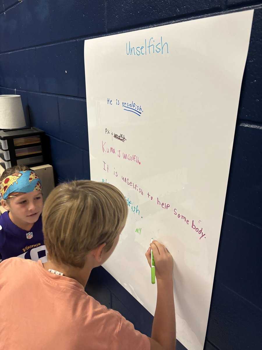 Vocabulary practice using our vertical whiteboards! The peer collaboration is unmatched.