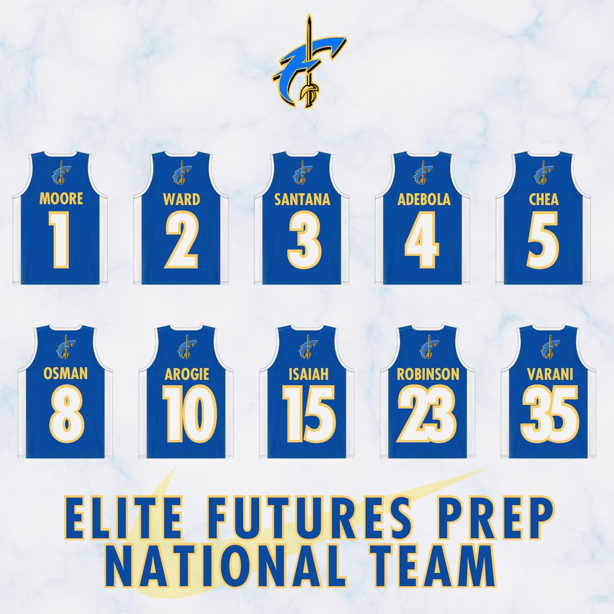 Elite Futures Prep Roster 2024-2025