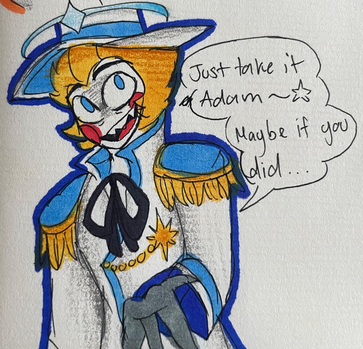 SugarSoleil22's tweet photo. (2/2) second part! I just loves me some Adam having trauma of apples
Also meanie flashback time lol! 💔
#adamsappleweek #adamsappleharvest
#hazbinhotellucifer
#hazbinhoteladam https://t.co/2XaR6vwLzQ