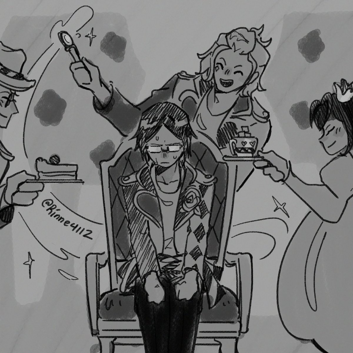 rinne4112's tweet image. #Blotober Day 2
Someone is in a wrong dorm-