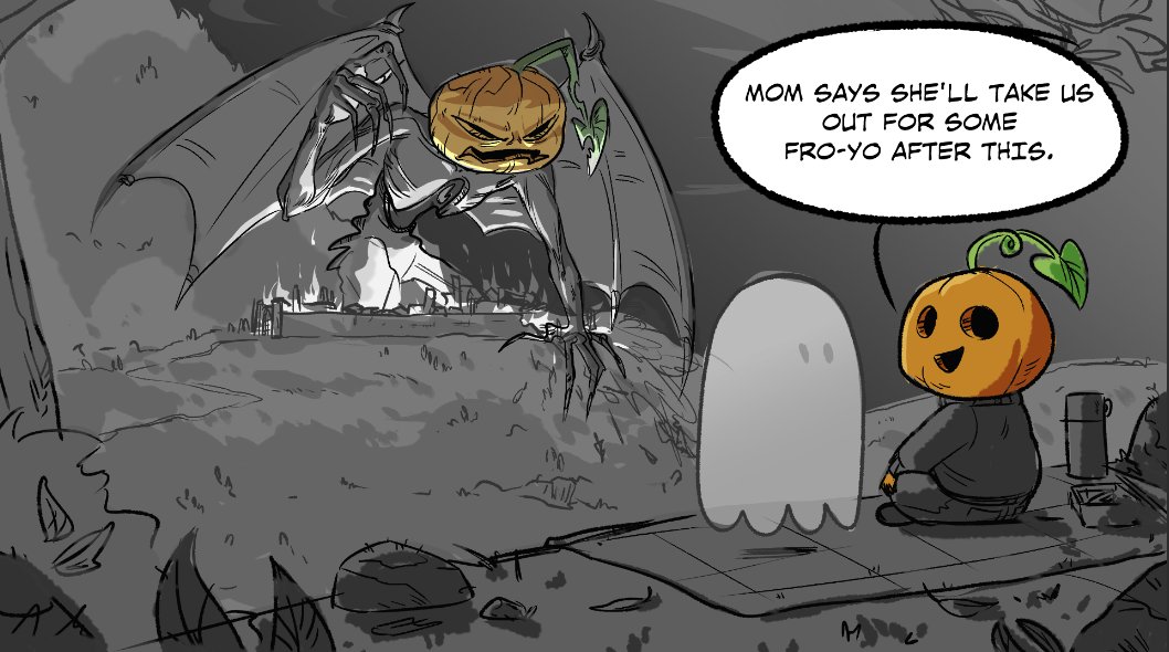 Wanted to sketch something for spoookkkyyy season before burn out finds me haha🫠💀