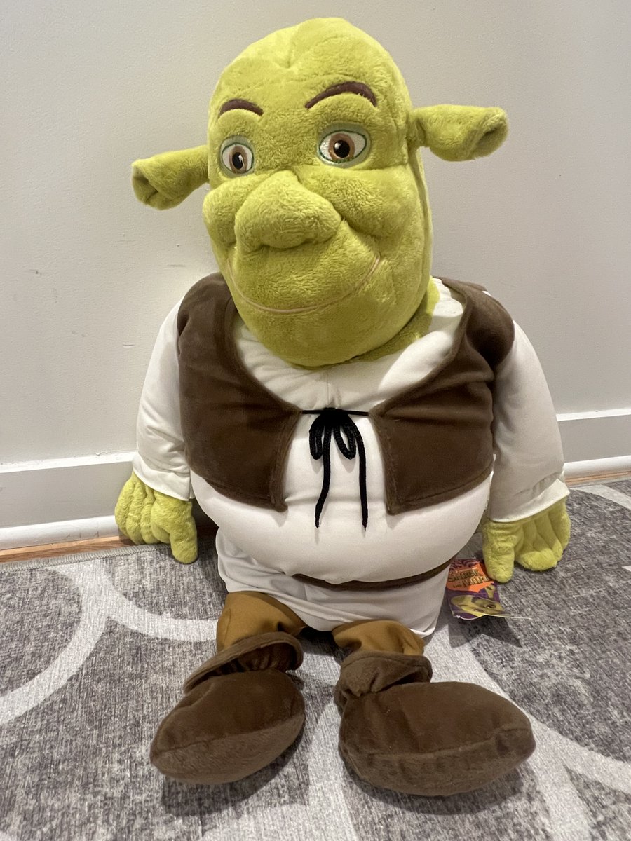 TeriE's tweet photo. VINTAGE 2007 #SHREK Plush Ogre
#Dreamworks Pillowtime Pal #JayFranco 22” NWT FREE SHIP
#vintageplush #vintagetoys #shrekcollectibles #animationcollectibles #pillowtimepals #squishmallows #shrekpillow #ebayfinds #Ogre #toys #ebayfinds #giftideas
https://t.co/El8ixW34y3 https://t.co/W4qnqRy82k