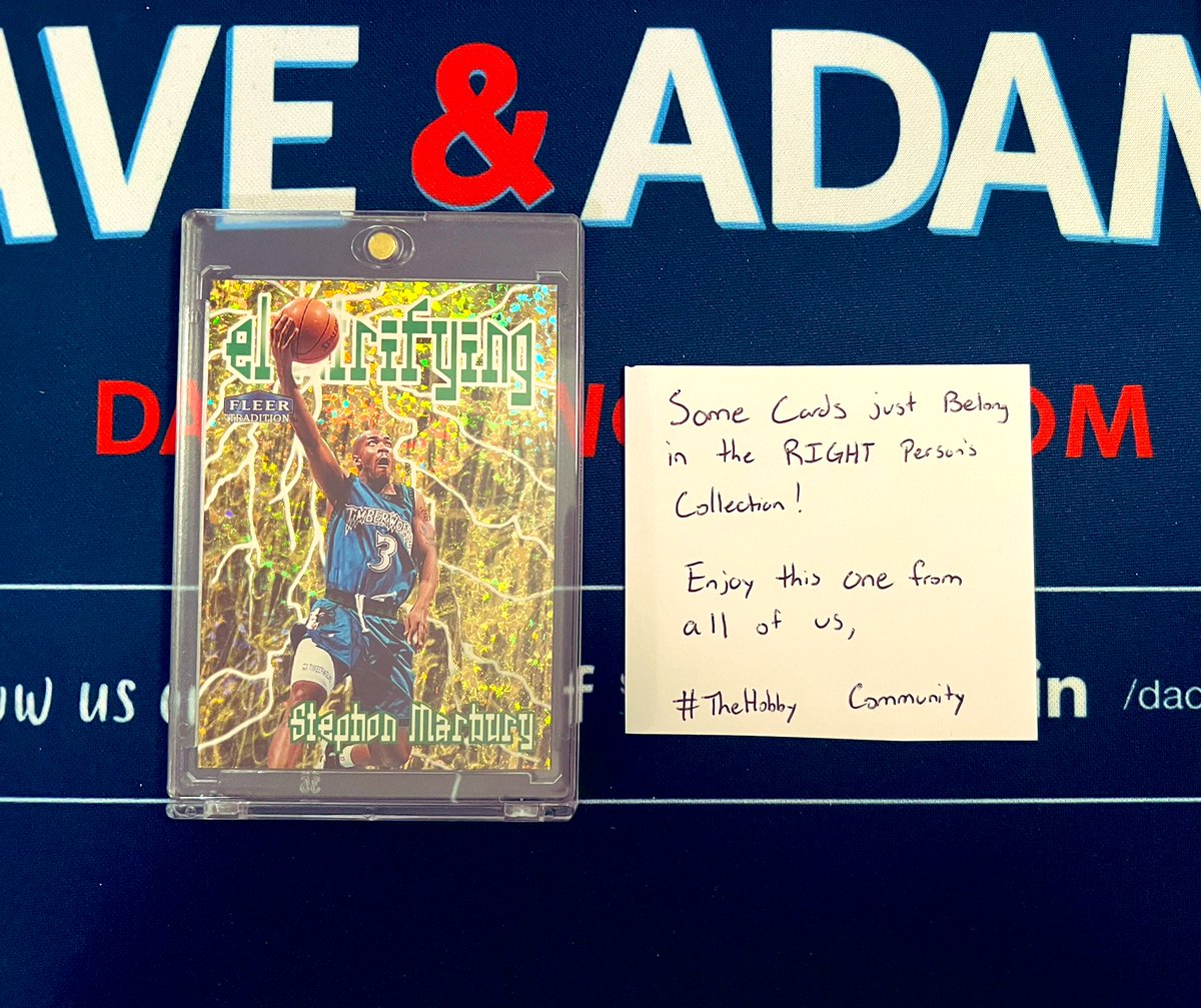 DA_CasualTroy's tweet image. Just wanted to take a sec and say thank you! Over the weekend I received a #RAKoftheDAY facilitated by @MrKdub! He’s known my love for Marbury since the day we started following each other. This card is…well…ELECTRIFYING. Can’t wait to pay it forward 🙌 #thehobby