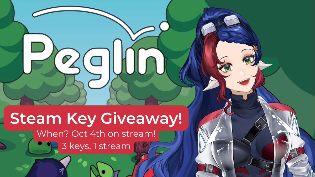 Looking for a new roguelike game to try?
Look no further!

I got 3 steam keys for Peglin to giveaway! All thanks to <a href="/rednexusgames/">Red Nexus Games | Peglin & Fowl Damage</a> for making this possible.

I'll be giving them away on stream this Friday at 7pm!
Best of luck to ya ✨