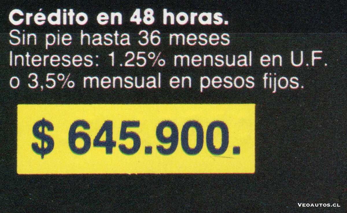 VeoAutos's tweet photo. Volkswagen Amazon Chile 1983 1.6L. 73CV Precio época $645.900. El año 1984, se sumará carrocería sedan 2 puertas, precio época $925.000 ($980.000 4 puertas).
+ Info https://t.co/lV3b6eZRNd
#vwamazon #vwvoyage #vwgacel @vwbrasil @addict_car @thecarfactoids @RiveraNotario https://t.co/DPuLiDIw18