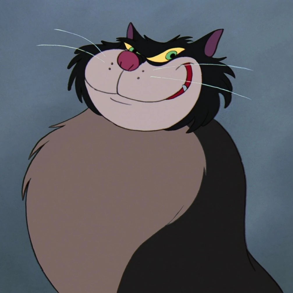 imdanielmike's tweet photo. @LookAtDustin More like Lucifer, the cat from Cinderella. https://t.co/dksANCwILs